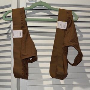 Auden women’s Brown Stretch thong- Pair